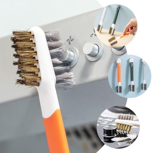 Alipis 3pcs Brush for Gas Stove Double-end Kitchen Countertop Cleaner Lightweight Sturdy Design for Efficient Removal for Home and Restaurant Use