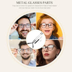 Ipetboom 1 Set Metal Glasses Arms Replacement with Repair Accessories - 1 Pair Eyeglasses Temple Legs for Sunglasses Repair Durable Lightweight Universal Fit