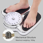 Mechanical Weight Scale, Mechanical Bathroom Scale, No Batteries Required, with Easy to Read Measurements, Weigh Up to 160Kg, for Home,Office,Dorm Scales