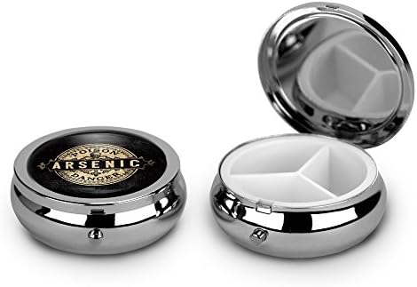 Arsenic Vintage Style Pill Box Case Pillbox Holder Trinket Stash Box Arsenic Vintage Style Medicine Vitamin Pill Organizer Case