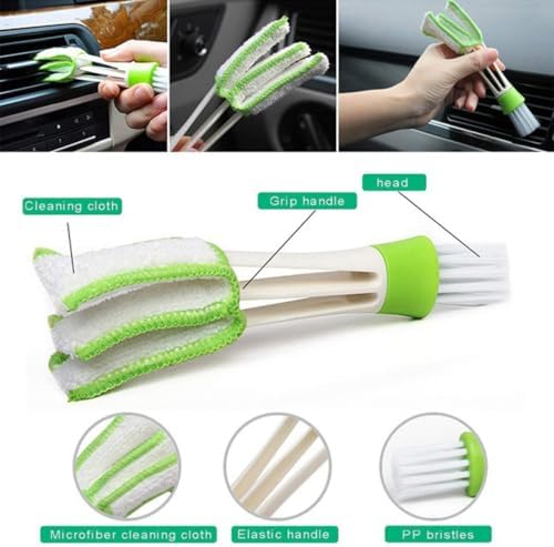 iplusmile Window Gap Cleaning Brush Set 8 Pieces Crevice and Groove Household Cleaning Brushes for Window Tracks Tile Slots Blinds and Narrow Space