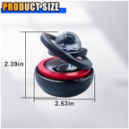 Solar Powered Car Perfume Aromatherapy Diffuser, Car Interior Dashboard Decoration for Car Office Home, Oil or Perfume Pad Not Include (Black)