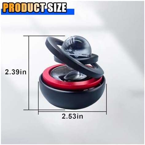 Solar Powered Car Perfume Aromatherapy Diffuser, Car Interior Dashboard Decoration for Car Office Home, Oil or Perfume Pad Not Include (Black)