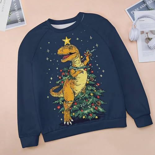 Christmas Sweatshirts For Women Holiday Pullover Crewneck Plus Size 2024 Winter Fashion Casual Funny Warm Outfits