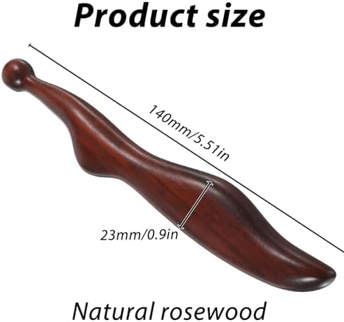 Wood Acupoint Massage Pen, Foot Acupoint Massager Tool with Ergonomic Handle, Traditional Wooden Acupressure Stick Tool for Body Hand and Foot