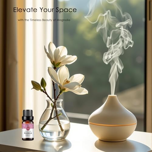 2-Pack Magnolia Essential Oil 100% Pure Oganic Plant Natrual Flower Essential Oil for Diffuser Massage Skin Care - 10ML
