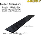 0.6" Rise Threshold Ramps for Doorways, Driveways, Heavy Duty Solid Rubber 3000lbs Capacity, Non-Slip & Cuttable Handicap Ramp for Wheelchairs, Scooters, Strollers, Curbs- 0.6″Rise (35″×5.5″)