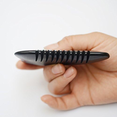 Gua Sha Scraping Massage Tool Comb Black Bian Stone Needle Gossip