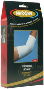 MAXAR Medical Grade Elbow Compression Sleeve for Men and Women - Wool Elbow Brace Support for Arthritis, Tendonitis, Tennis Elbow and Golf Elbow - Elastic Compression Sleeves for Arms Joint Support