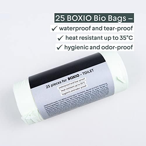 BOXIO - Bag Bundle: 3x Compostable Trash Bags for Camping Toilet & Kitchen | 2.6 Gallon recyclable Bags for home & Portable Toilet | Eco-Friendly Compost Bags for Kitchen, Bathroom, Office Fit - green