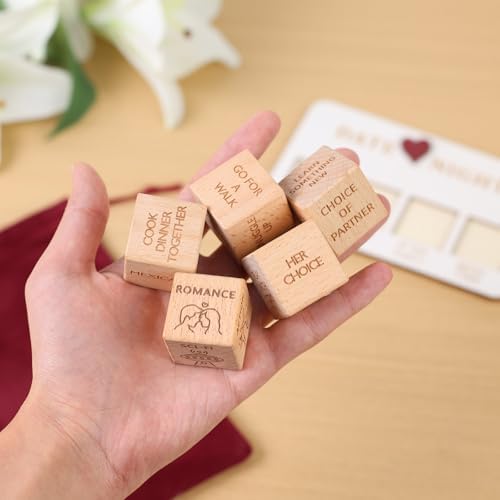 Couple Gifts for Men Women Date Night Dice Ideas Couples Toys Games Anniversary Birthday Engagement Valentine's Day Gifts for Boyfriend Girlfriend Husband Wife Groom Bride Him Her