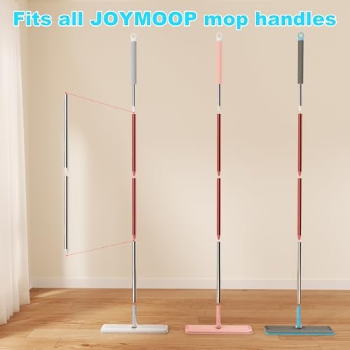 JOYMOOP Mop Handle Extension Rods, for Extending & Replacing Flat Mop, Stainless Steel Mop Handle Rods, Pack of 2 pcs Rods