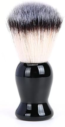Men's Shaving Brush with Wood Handle - Professional Wet Shave Tool for Cream & Soap, Perfect Gift for Father's Day, Valentine's, Birthday (Gift Ready) (Black)
