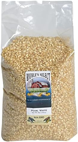 Riehle's Select Popping Corn - Pearl White Old Fashioned Whole Grain Popcorn - 6lb (96oz)