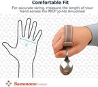 Sammons Preston Universal Cuff, Medium, Leather Adaptive Utensil & Writing Aid Holder with Elastic Strap, 3" Knuckle Width, Assistive Device for Limited Hand Ability or Grip Strength