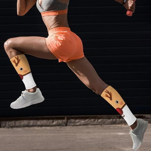 Calf Sleeves for Men & Boys Protect Leg Football Leg Sleeves Tight Footless Compression Socks Lower Leg Compression