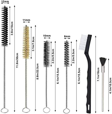 21 Pieces Nylon Mini Cleaning Brush Set Metal Straws Air Brush Spray Gun Humming Bird Feeders Coffee Machine Tubing Pipe Cleaner Nozzle