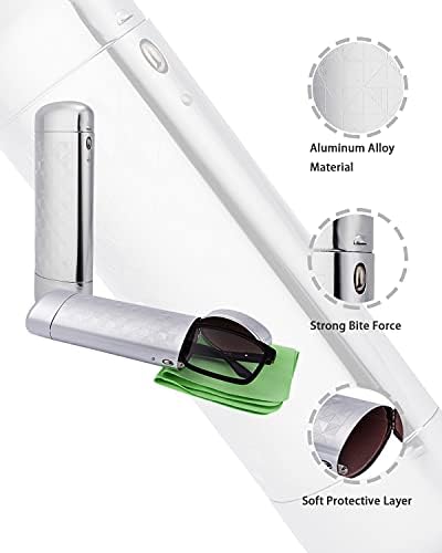 Philley Aluminum Metal Pocket Ultra-Light Silver Eyeglasses Glasses Case