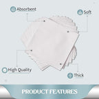 Concession Essentials Paper Lunch Napkin 500 Count. 1 Ply Disposable Lunch Napkins, (CELunchNapkinWhite-500CT)