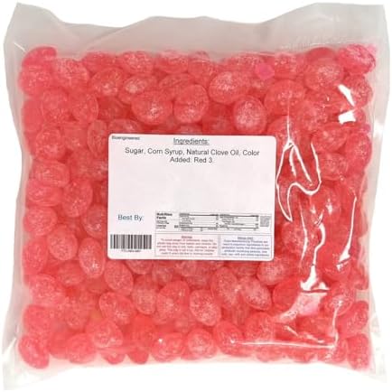 YANKEETRADERS Clove Hard Sanded Candy Drops, 40 Oz. Bulk Bag
