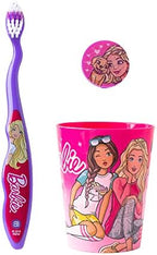 Licensed Branded B4RBIE 3 Pieces Toothbrush Set for Girls