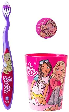 Licensed Branded B4RBIE 3 Pieces Toothbrush Set for Girls