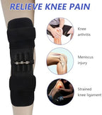 1 Pair Knee Booster Brace with Rebound Springs, Power Lift Patella Support Wrap, Joint Stabilizer Pad, Knee Protection Booster for Weak Legs, Pain Relief