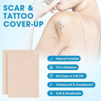 10pcs Tattoo Cover Up Patch, Invisible Tattoo/Scars/Concealer Sticker, Waterproof Sweat-Proof Ultra-Thin Concealer, Natural Skin Color Scars Cover Up Tape (Light Skin Tone)