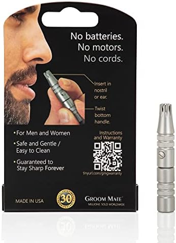 Platinum XL Nose & Ear Hair Trimmer with Leather Pouch & Brush - Engineered to Last a Lifetime - Made in USA