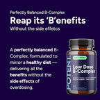 Low Dose B-Complex - 60 Capsules - Complete Daily Support - Well Tolerated, Easy to Swallow - Supports Energy & Wellness