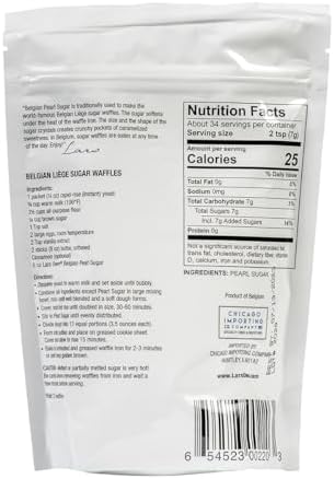 Lars' Own Belgian Pearl Sugar, 8 Ounce (Pack of 2)
