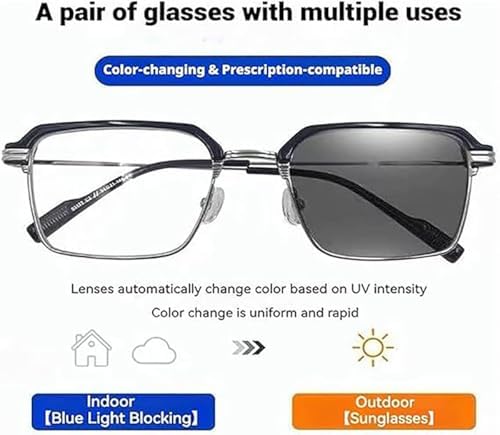 High-Definition Eye Protection Blue Light Filter Intelligent Zoom, Auto Focus Glasses Self Adjusting for Men Women