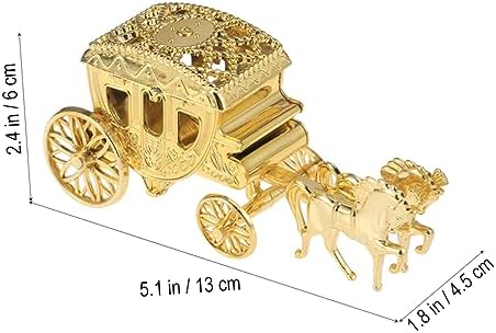 KALLORY 3pcs Boxes Princess Centerpieces for Tables Decor Wedding present Boxes Cookie Containers Favor Boxes for Royal Carriage Candy Holder In Remembrance Fish Hat Gifts Cake present Bag Bride
