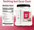 Roots Circle Premium Guar Gum Powder - Plant-Based Thickener & Binder for Baking, Sauces & Cold Desserts - Gluten-Free, Vegan, Keto Friendly - Kosher, All-Natural, Non-GMO (20 ounces)