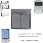 24 Pieces LOVMAYZ DL Self-Adhesive Electrode TENS Unit Replacement Cutaneous Electrode Pads,Reusable Electrodes, Sticky, Compatible with AUVON, TENS 7000 and Other TENS/EMS Devices