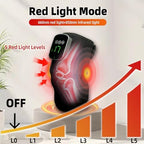 Red Light Therapy for Knee & Elbow, Vibration & Heated Massage for Knee Brace,660nm&850nm Red Light Therapy, Heated Device for Joint, Elbow, Shoulder Pain Relief