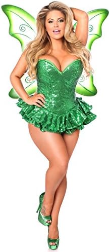 Daisy Corsets Women's Top Drawer Premium Sequin Fairy Corset Dress Costume