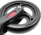 Wealrti 2 Pcs 8 Inch Black Front Wheels Replacement with Front Fork Drive Solid Wheelchair Front Castor Wheelchair Rollers(8 Inch)