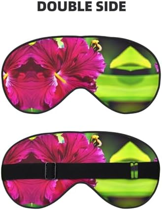 Hibiscus Flower Eye Mask for Ultimate Sleep Comfort - Adjustable, Breathable & Stylish -Perfect for Light Sensitivity, Insomnia