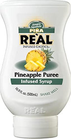 Piña Reàl, Pineapple Puree Infused Syrup, 16.9 FL OZ Squeezable Bottle (Pack of 1)