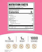 BulkSupplements.com Fructose Powder - Fructose Sugar, Zero Calorie Sweetener - Food Grade & Gluten Free, 1g per Serving, 1kg (2.2 lbs) (Pack of 1)