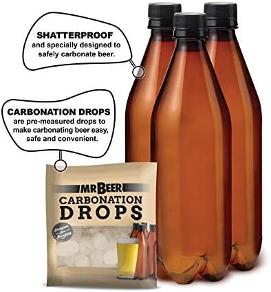 Mr. Beer - Craft Beer Making Kit 4 Gallon Complete DIY Home Brew Set Everything Included, Bottles, Refills Brew in 30 Minutes