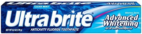 Ultra Brite Advanced Whitening Toothpaste Clean Mint 6 oz (Pack of 2)