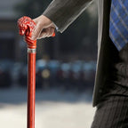 Wood Walking Cane, Elegant Hand-Carved Horse Head Wooden Walking Cane for Men and Women, Handmade Stylish Canes for Seniors, Light Stable High-end Canes Suitable for Gift Giving