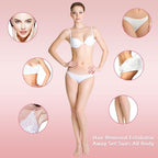Chengu 202 Pcs Hair Removal Pad Sets Smooth Away Hair Removal Kit 2 Sizes Skin Pad and 200 Pcs Exfoliation Fine Sandpaper for Women Skin Care