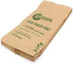 All-Green 10 Litre Paper Compostable Caddy Bin Liners with 50 Bags, Brown