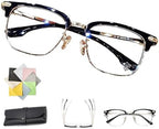Intelligent Zoom Ultra Light Anti Blue Light Presbyopia Glasses,Titanium Frame HD Near and Far Reading Glasses