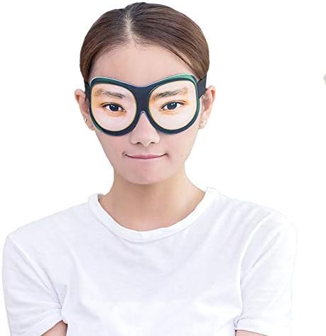 3D Funny Eyeshade Soft Sleep Eye Mask, Sleeping Breathable Blindfold with Adjustable Head Strap for Travel, Game, Party, Rest (Man)