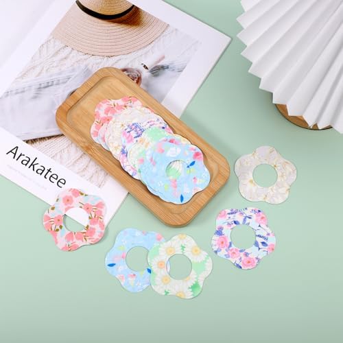 25pcs Flower Theme Adhesive Patches for Libre 2, Breathable Flower Sensor Covers CGM Overpatches Waterproof Sweatproof Monitor Sensor Stickers Tape Accessories for Libre