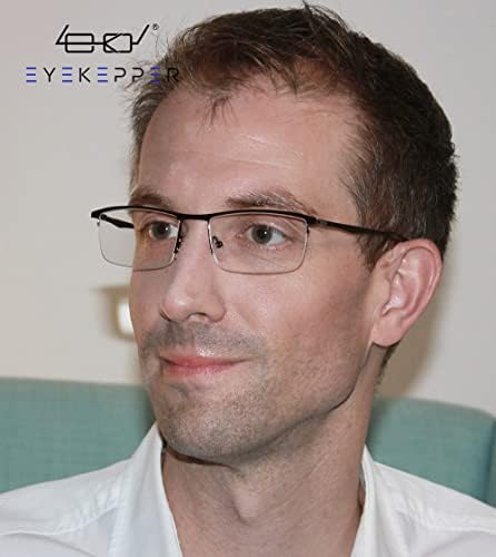 Eyekepper 4-Pack Quality Half-Rim Reading Glasses Readers with Spring Hinges Include Computer Readers for Women Men